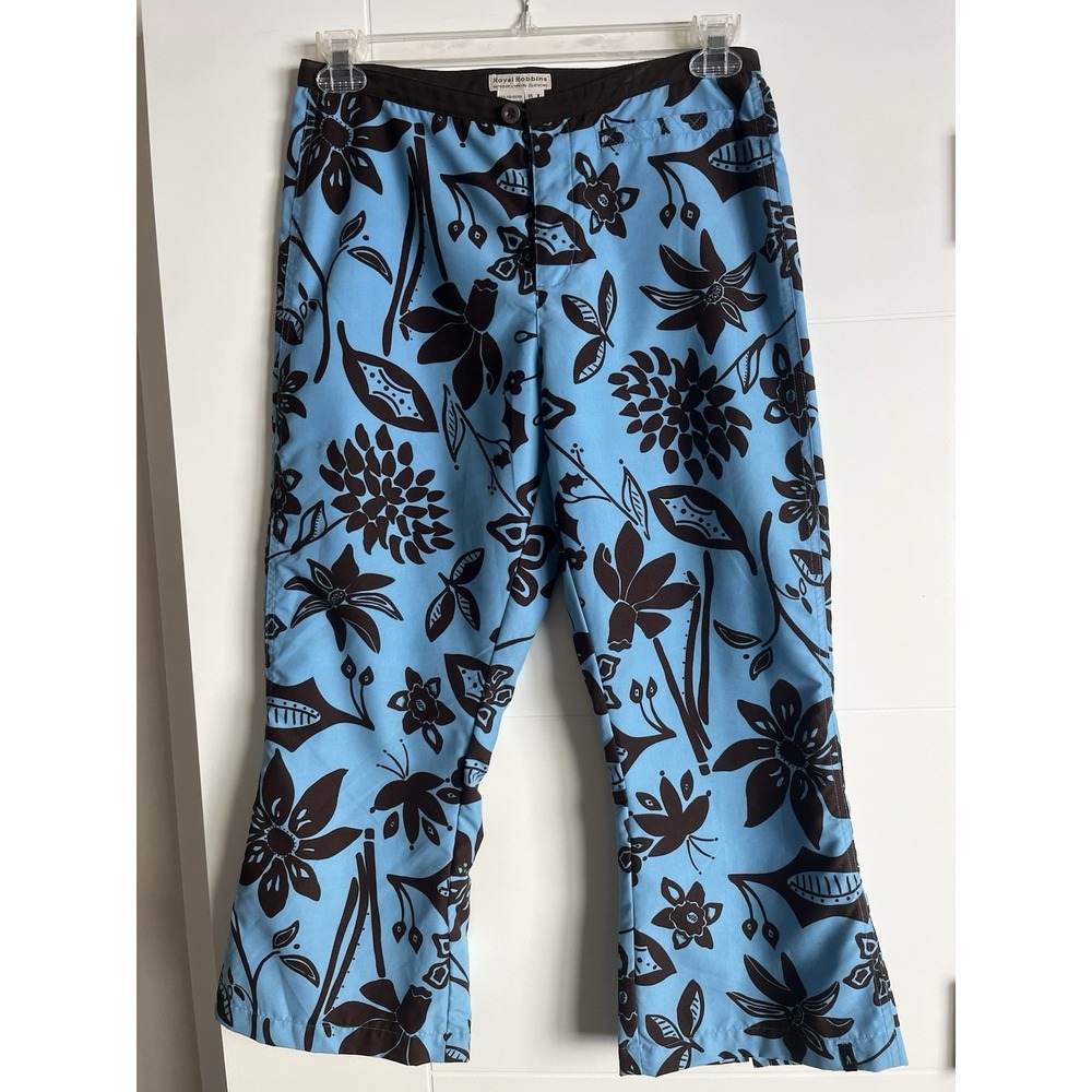 Royal Robbins Women's Crop Capri Pants Sz 8  Lightweight Quick Dry
